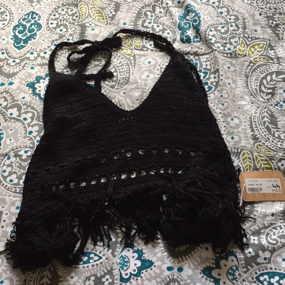 Tops - Crochet halter top